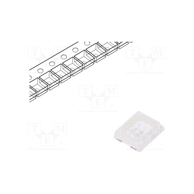 50 pcs : OF-SMD2835G2 - LED, SMD, 2835, green, 3800÷4300mcd, 2.8x3.5x0.75mm, 120°, 2.8÷3.6V