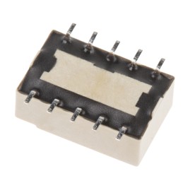 1 pcs - Panasonic DPDT Non-Latching Relay PCB Mount, 12V dc Coil, 2 A