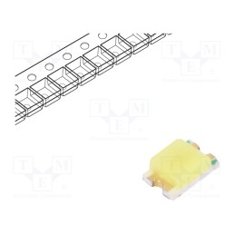 50 pcs : RF-WNB170DS-DD-BZ - LED, SMD, 0805, white cold, 120÷330mcd, 140°, 5mA, 2.6÷3.4V