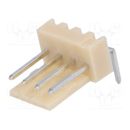 50 pcs : NS25-W4K - Socket, wire-board, male, NS25, 2.54mm, PIN: 4, THT, 250V, 3A, tinned