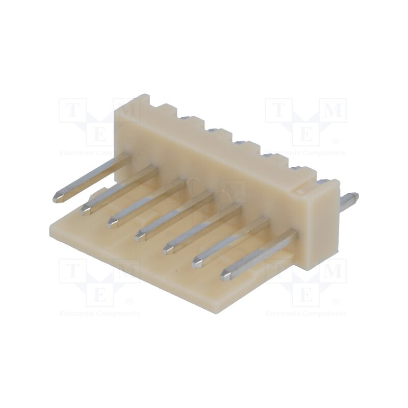 50 pcs : NS25-W7P - Socket, wire-board, male, NS25, 2.54mm, PIN: 7, THT, 250V, 3A, tinned