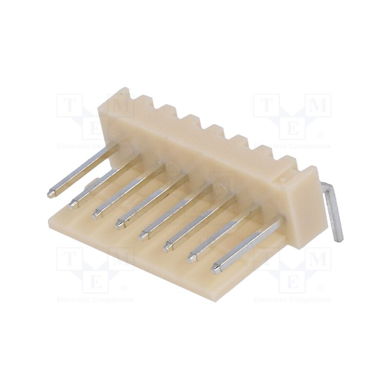 50 pcs : NS25-W8K - Socket, wire-board, male, NS25, 2.54mm, PIN: 8, THT, 250V, 3A, tinned