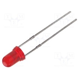 20 pcs : L-132XIT - LED, 3mm, red, 18÷60mcd, 50°, Front: convex, 2÷2.5V, No.of term: 2