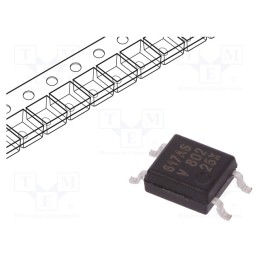 10 pcs : VOM617A-6X001T - Optocoupler, SMD, Ch: 1, OUT: transistor, Uinsul: 3.75kV, Uce: 80V