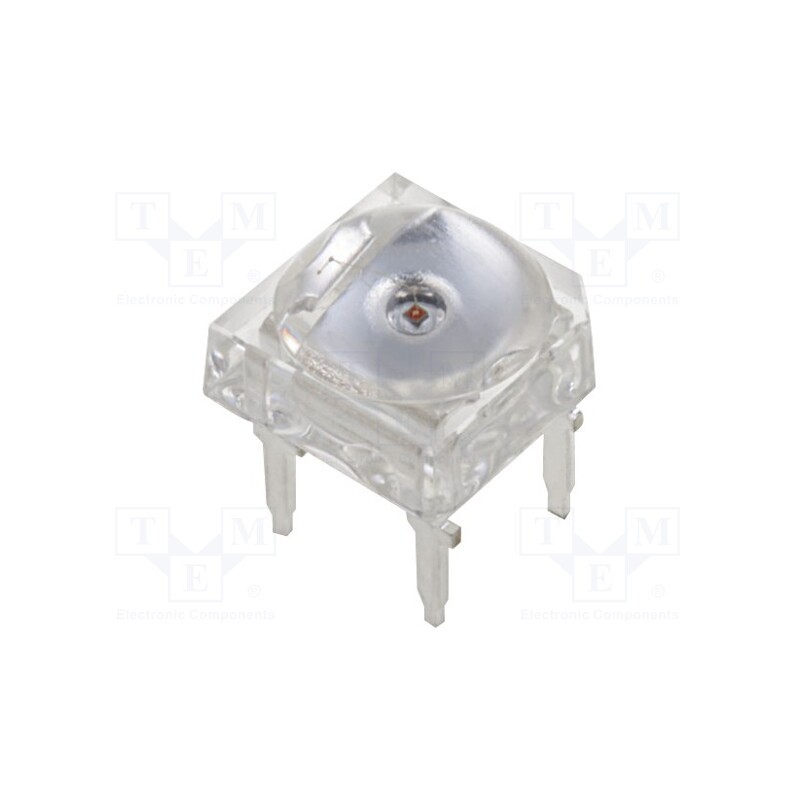 10 pcs : OS5RKAZ5D1P - LED Super Flux, 7.62x7.62mm, red, 2180÷3000mcd, 130°, 20mA