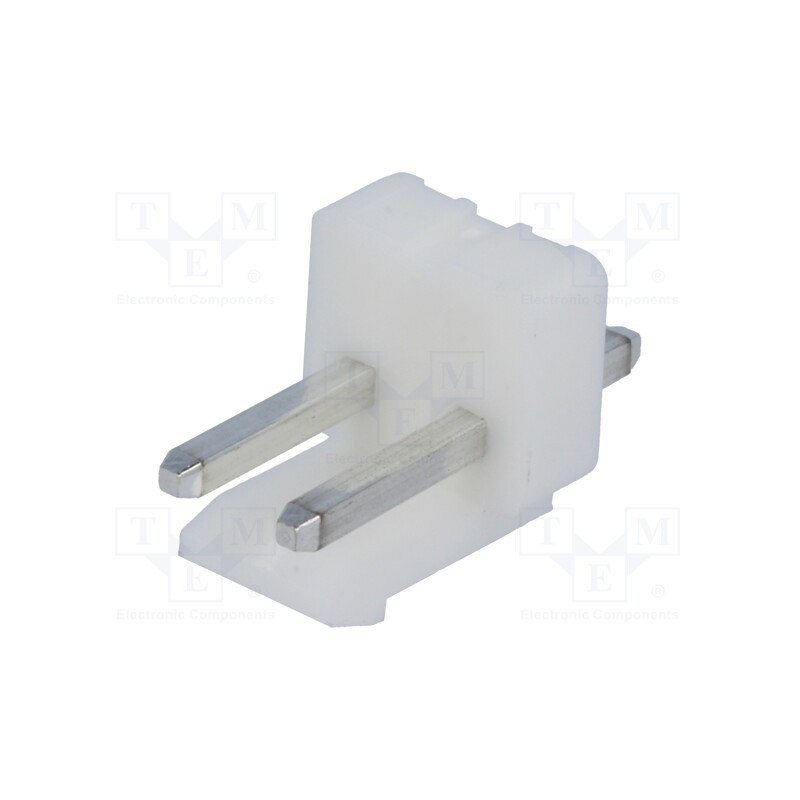 50 pcs : NS39-W2P - Socket, wire-board, male, NS39, 3.96mm, PIN: 2, THT, 250V, 7A, tinned