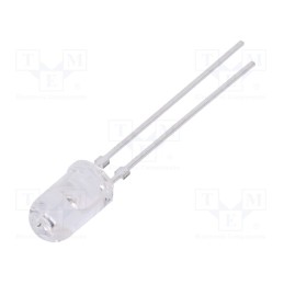 10 pcs : TSHG5410 - IR transmitter, 5mm, 850nm, transparent, 90mW, 18°, THT, 100mA