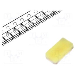 10 pcs : VLMW1500-GS08 - LED, SMD, 0402, white, 45÷180mcd, 65°, 5mA, 2.65÷3.05V, Front: flat