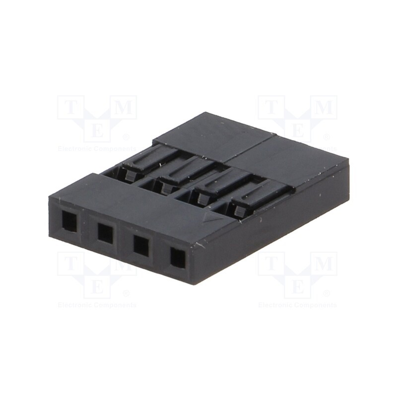 50 pcs : NSR-04 - Plug, pin strips, NSR/NDR, female/male, PIN: 4, w/o contacts, 1x4