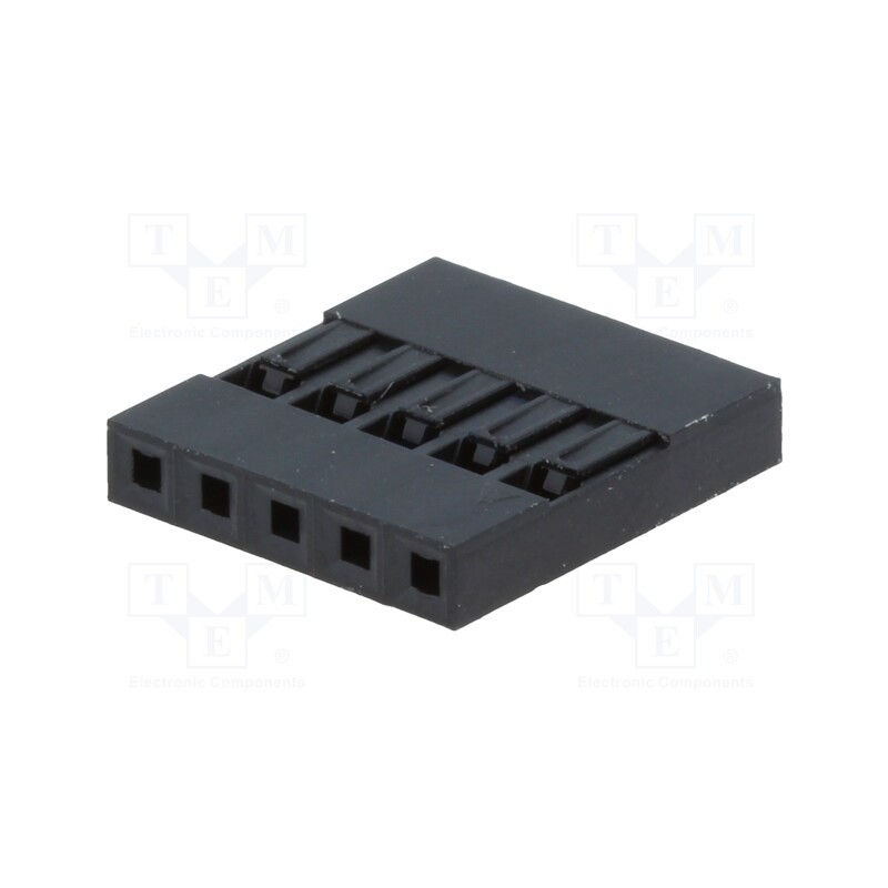 50 pcs : NSR-05 - Plug, pin strips, NSR/NDR, female/male, PIN: 5, w/o contacts, 1x5