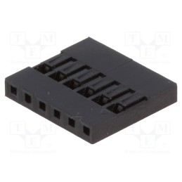 50 pcs : NSR-06 - Plug, pin strips, NSR/NDR, female/male, PIN: 6, w/o contacts, 1x6