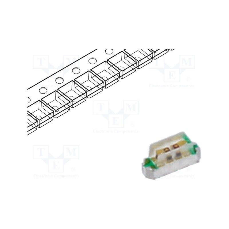 10 pcs : KPBA-2006SURKSYKC - LED, SMD, red/yellow, 40÷100mcd,60÷240mcd, 2x0.6x1.05mm, 140°