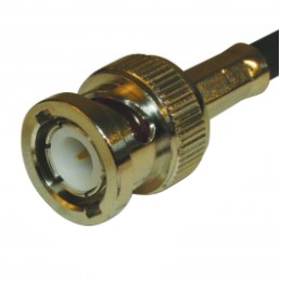 2 pcs - Amphenol RF BNC Series, Plug Cable Mount BNC Connector, 50Ω, Crimp Termination, Straight Body