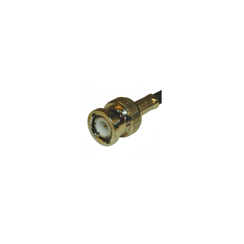 2 pcs - Amphenol RF BNC Series, Plug Cable Mount BNC Connector, 50Ω, Crimp Termination, Straight Body