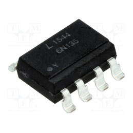 10 pcs : 6N135S-TA1-L - Optocoupler, SMD, Ch: 1, OUT: transistor, Uinsul: 5kV, Uce: 20V, reel