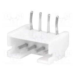 50 pcs : NXW-04K - Socket, wire-board, male, 2mm, PIN: 4, THT, 1A, tinned, -25÷85°C, 100V