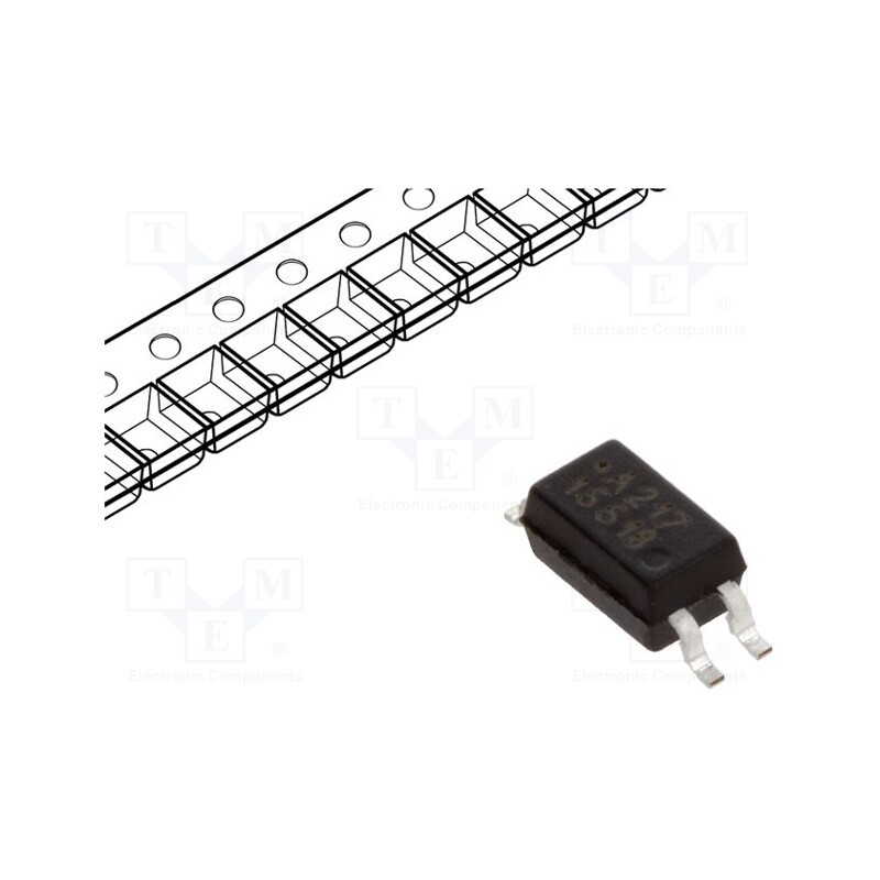 10 pcs : ACPL-217-50BE - Optocoupler, SMD, Ch: 1, OUT: transistor, Uinsul: 3.75kV, Uce: 80V