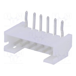 50 pcs : NXW-06K - Socket, wire-board, male, 2mm, PIN: 6, THT, 1A, tinned, -25÷85°C, 100V