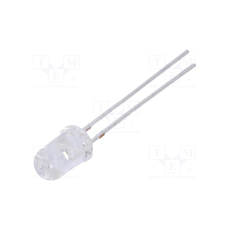 10 pcs : TSHG8200 - IR transmitter, 5mm, 830nm, transparent, 50mW, 20°, THT, 100mA