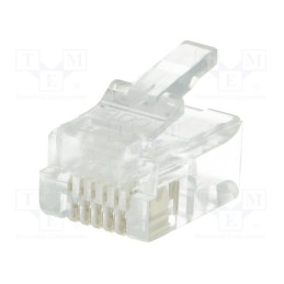 50 pcs : P 128 - Plug, RJ12, PIN: 6, unshielded, gold-plated, Layout: 6p6c, 26AWG