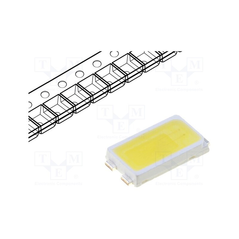 10 pcs : OSW35630C1A-150MA - LED, SMD, 5630, white cold, 13000÷20000mcd, 5000-6000K, 120°, 150mA