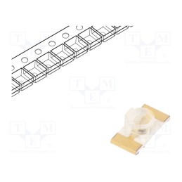 20 pcs : KPTL-3216SURCK-01 - LED, SMD, 1206, red, 400÷550mcd, 3.2x1.6x1.1mm, 70°, 1.95÷2.5V, 20mA