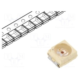 20 pcs : VLMT3100-GS08 - LED, SMD, 3528,PLCC2, red, 2.8÷11.2mcd, 3.5x2.8x1.75mm, 60°, 2mA