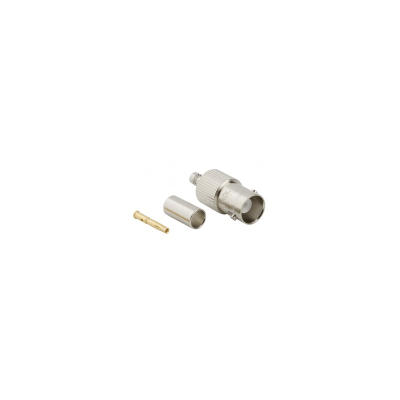 2 pcs - Amphenol RF BNC Series, jack Cable Mount BNC Connector, 50Ω, Crimp Termination, Straight Body