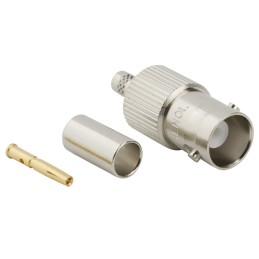 2 pcs - Amphenol RF BNC Series, jack Cable Mount BNC Connector, 50Ω, Crimp Termination, Straight Body