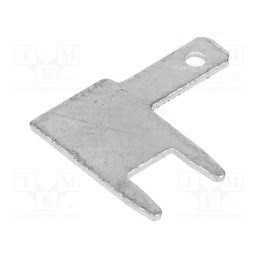 50 pcs : PCF110 - Terminal: flat, 2.8mm, 0.5mm, male, THT, brass, tinned