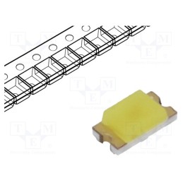20 pcs : VLMW1300-GS08 - LED, SMD, 0603, white cold, 45÷180mcd, 7000K, 130°, 5mA, 2.7÷3.15V