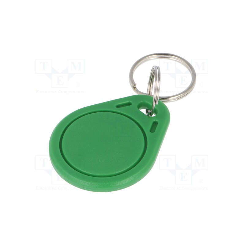 10 pcs : S303B-GN - RFID pendant, ISO/IEC14443-3-A, plastic, green, 13.56MHz