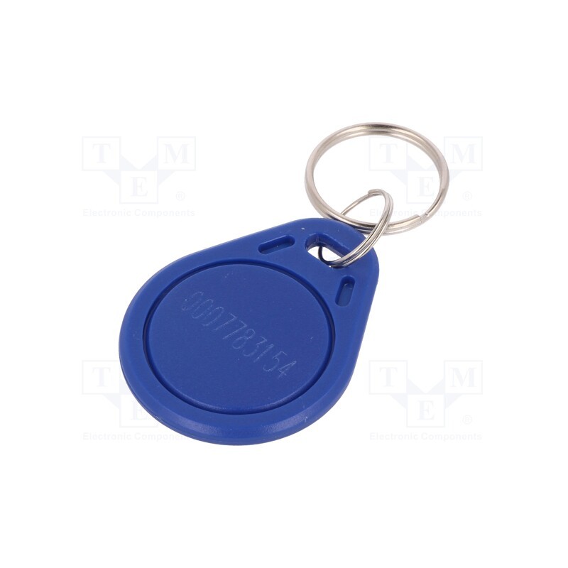 10 pcs : S103N-BE - RFID pendant, plastic, blue, 125kHz, 8BROM