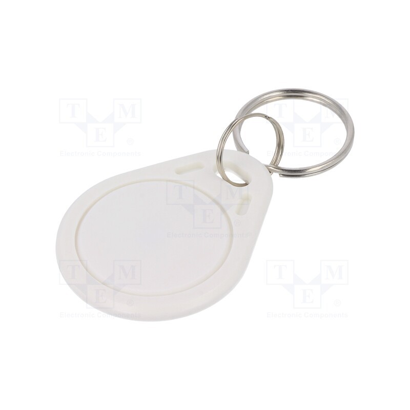 10 pcs : S103N-WE - RFID pendant, plastic, white, 125kHz, 8BROM