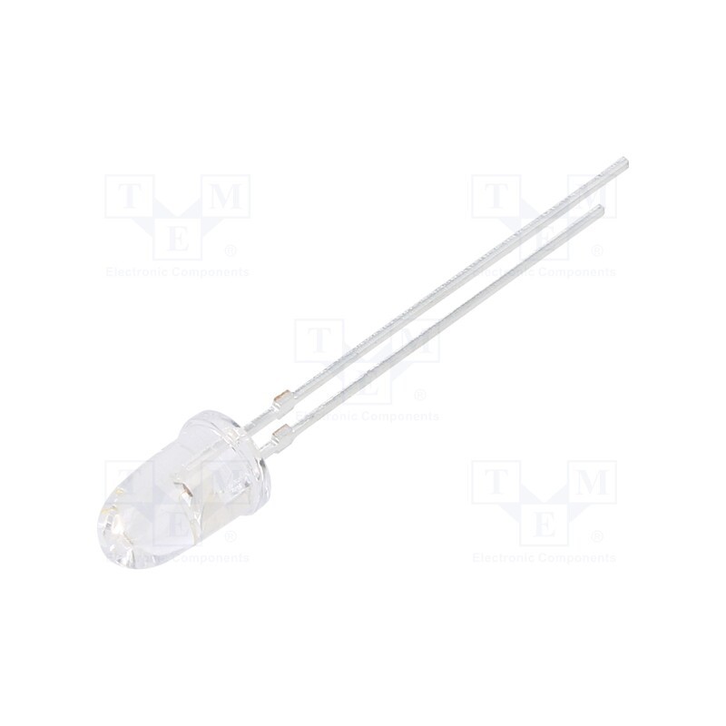 10 pcs : VLCS5830 - LED, 5mm, red, 24000÷65000mcd, 4°, Front: convex, 2.2÷3V