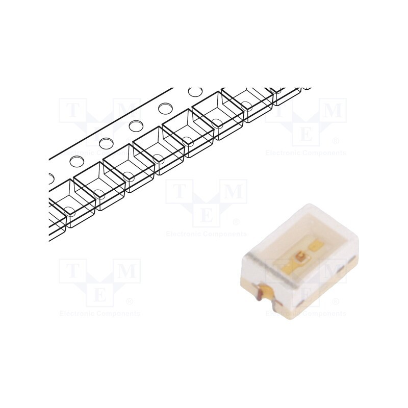 10 pcs : SML-010MTT86 - LED, SMD, 1208, green, 5.6÷25mcd, 3x2x1.3mm, 2.2÷2.8V, 20mA, 70mW