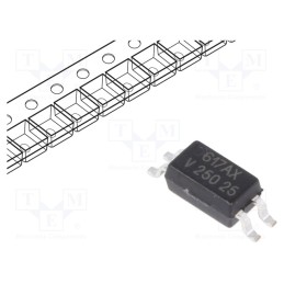 10 pcs : VOS617A-X001T - Optocoupler, SMD, Ch: 1, OUT: transistor, Uinsul: 3.75kV, Uce: 80V