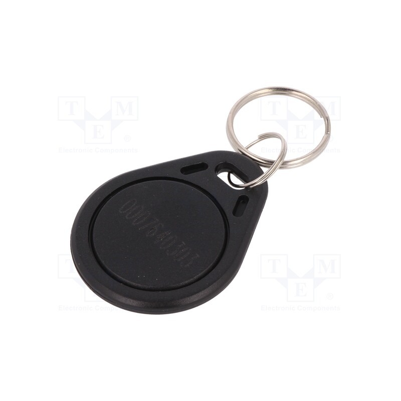 10 pcs : S103N-BK - RFID pendant, plastic, black, 125kHz, 8BROM