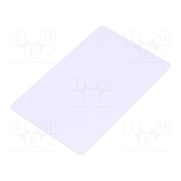 10 pcs : PVC WHITE CARD NTAG216 - RFID Card, ISO 14443A, Range: 90mm, 86x54x0.8mm, 13.56MHz