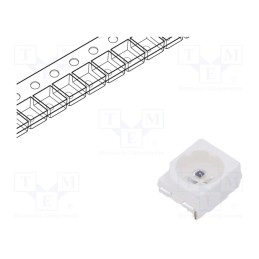 10 pcs : IR67-21C/TR8 - IR transmitter, 3528, transparent, 120°, λp max: 940nm, SMD, 65mA