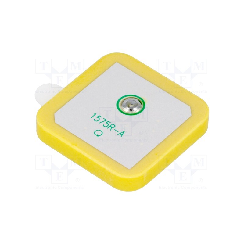 10 pcs : ANT1575-2540A - Antenna, GPS, RHCP, 50Ω, 25x25x4mm, ceramics, -40÷105°C, 1.575GHz