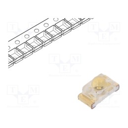 10 pcs : KPTD-1608CGCK - LED, SMD, 0603, green, 70÷180mcd, 1.6x0.8x0.95mm, 60°, 2.1÷2.5V