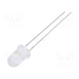 10 pcs : 334-15/F1C2-1VWA-L/EU - LED, 5mm, white cold, 11250÷18000mcd, 20°, Front: convex, 2.8÷3.6V