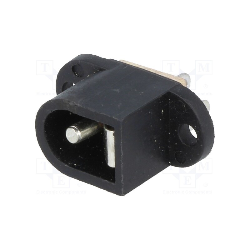 10 pcs : - Socket, DC supply, male, 5.5/2.1mm, 5.5mm, 2.1mm, soldering