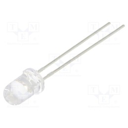10 pcs : L-7113ZGC - LED, 5mm, green, 8000÷14000mcd, 20°, Front: convex, 3.3÷4.1V