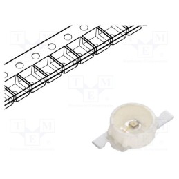 10 pcs : LB P4SG-S2U1-35-1 - LED, SMD, blue, 224÷560mcd, Ø2.1mm, 120°, 2.9÷3.7V, 20mA, Front: flat