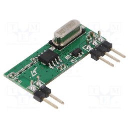 10 pcs : RFM210LCF-433D-A - Module: RF, AM receiver, ASK,OOK, 433.92MHz, -114dBm, 4.5÷5.5VDC