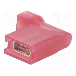 20 pcs : - Terminal: flat, 4.8mm, 0.8mm, female, 0.75÷1.5mm2, crimped, red