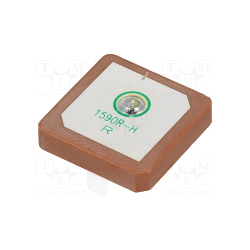 10 pcs : ANT1590-1840H - Antenna, GPS, RHCP, 50Ω, 18x18x4mm, ceramics, -40÷105°C