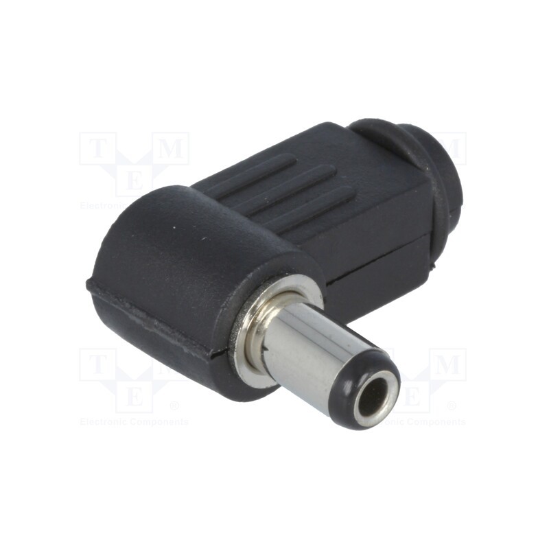 10 pcs : - Plug, DC supply, female, 5.5/2.5mm, 5.5mm, 2.5mm, for cable, 9mm